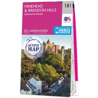 Ordnance Survey OS Map of Minehead & Brendon Hills: Landranger 181