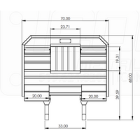 Flat/Open Semi Truck Headache Racks With Split Tray - Iconic Metal Gear