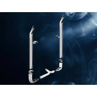 ROADWORKS COWBOY TOP EXHAUST KIT WITH ELBOWS FOR PETERBILT 379 AND 389 GLIDER