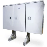 Flat Stainless Steel Door Enclosed Headache Racks-Iconic Metal Gear-1315