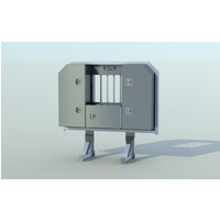 70" x 68" Jail Bar Headache Rack with 3 Doors