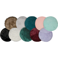 Round Plush Cushion for Cat Trees - 17" diameter Forest