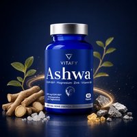 Ashwa+ Ashwagandha KSM-66® mit Magnesium, Zink & Vitamin B6 (60 Kapseln) — Bild 1