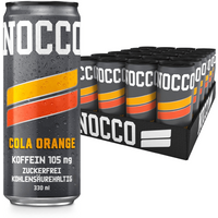 Nocco Black - 24x330ml - Cola Orange — Bild 1