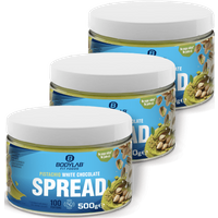 Vitafy 3 x Pistachio White Chocolate Spread 3 x 500g