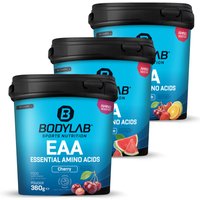 Bodylab24 18% Rabatt auf 3 x EAA essentielle Aminosäuren je 360g