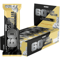 60% Protein Bar - 24x45g - Vanilla-Caramel — Bild 1