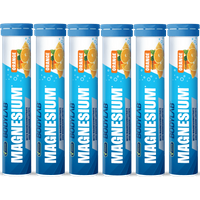 Magnesium - 6x 20 Brausetabletten - Orange Flavouring — Bild 1