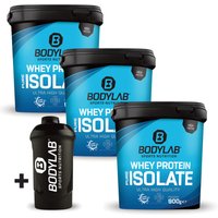 3 x Whey Protein Isolat (je 900g) + Shaker — Bild 1