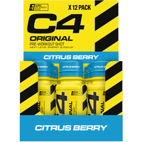C4 Energy Shot - 12x60ml - Citrus Berry — Bild 1