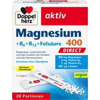 Magnesium 400 + B-Vitamine direct (20 Portionsbeutel) — Bild 1