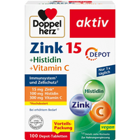 Zink 15 + Histidin + Vitamin C Depot (100 Tabletten) — Bild 1