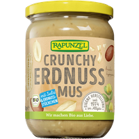 Erdnussmus Crunchy mit Salz bio (500g) — Bild 1
