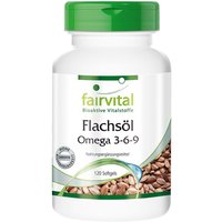 Flachsöl Leinöl Omega-3-6-9 (120 Kapseln) — Bild 1