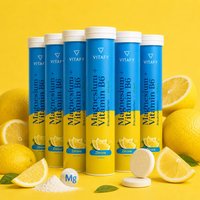 Magnesium + Vitamin B6 - Zitrone (20 Brausetabletten) - 6er Pack — Bild 1
