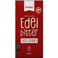 Vegane Edelbitter-Schokolade mit Xylit (80g)