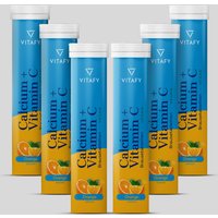 Vitafy 17% Rabatt auf 6er Pack Calcium Vitamin C Orange 20 Tabletten