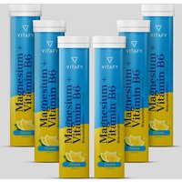 Vitafy 17% Rabatt auf Magnesium Vitamin B6 Zitronenbrausetabletten 6er Set