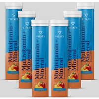 Vitafy 17% Rabatt auf Multivitamin Mineral Pfirsich 20 Brausetabletten 6er Set