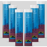 Vitafy 17% Rabatt auf Vitamin C Zink Cassis Brausetabletten im 6er Set