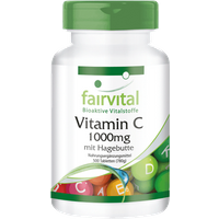 Vitamin C 1000mg mit Hagebutten (500 Tabletten) — Bild 1
