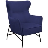 Click to view product details and reviews for Alpha High Back Lounge Chair With Black Metal Frame Dark Blue. Click to view product details and reviews for Alpha High Back Lounge Chair With Black Metal Frame Dark Blue.