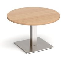 Click to view product details and reviews for Brescia Circular Coffee Table With Flat Square Brushed Steel Base 800mm Beech. Click to view product details and reviews for Brescia Circular Coffee Table With Flat Square Brushed Steel Base 800mm Beech.