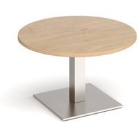 Click to view product details and reviews for Brescia Circular Coffee Table With Flat Square Brushed Steel Base 800mm Kendal Oak. Click to view product details and reviews for Brescia Circular Coffee Table With Flat Square Brushed Steel Base 800mm Kendal Oak.