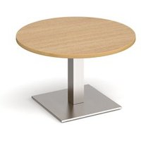 Click to view product details and reviews for Brescia Circular Coffee Table With Flat Square Brushed Steel Base 800mm Oak. Click to view product details and reviews for Brescia Circular Coffee Table With Flat Square Brushed Steel Base 800mm Oak.