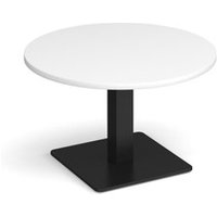 Click to view product details and reviews for Brescia Circular Coffee Table With Flat Square Black Base 800mm White. Click to view product details and reviews for Brescia Circular Coffee Table With Flat Square Black Base 800mm White.