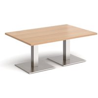 Click to view product details and reviews for Brescia Rectangular Coffee Table With Flat Square Brushed Steel Bases 1200mm X 800mm Beech. Click to view product details and reviews for Brescia Rectangular Coffee Table With Flat Square Brushed Steel Bases 1200mm X 800mm Beech.