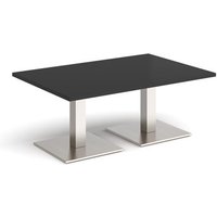 Click to view product details and reviews for Brescia Rectangular Coffee Table With Flat Square Brushed Steel Bases 1200mm X 800mm Black. Click to view product details and reviews for Brescia Rectangular Coffee Table With Flat Square Brushed Steel Bases 1200mm X 800mm Black.