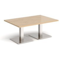 Click to view product details and reviews for Brescia Rectangular Coffee Table With Flat Square Brushed Steel Bases 1200mm X 800mm Kendal Oak. Click to view product details and reviews for Brescia Rectangular Coffee Table With Flat Square Brushed Steel Bases 1200mm X 800mm Kendal Oak.