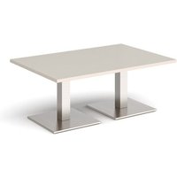 Click to view product details and reviews for Brescia Rectangular Coffee Table With Flat Square Brushed Steel Bases 1200mm X 800mm Light Grey. Click to view product details and reviews for Brescia Rectangular Coffee Table With Flat Square Brushed Steel Bases 1200mm X 800mm Light Grey.