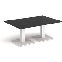 Click to view product details and reviews for Brescia Rectangular Coffee Table With Flat Square White Bases 1200mm X 800mm Black. Click to view product details and reviews for Brescia Rectangular Coffee Table With Flat Square White Bases 1200mm X 800mm Black.