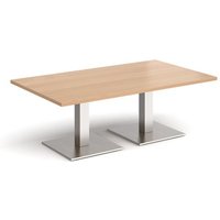 Click to view product details and reviews for Brescia Rectangular Coffee Table With Flat Square Brushed Steel Bases 1400mm X 800mm Beech. Click to view product details and reviews for Brescia Rectangular Coffee Table With Flat Square Brushed Steel Bases 1400mm X 800mm Beech.