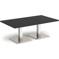 Click to view product details and reviews for Brescia Rectangular Coffee Table With Flat Square Brushed Steel Bases 1400mm X 800mm Black. Click to view product details and reviews for Brescia Rectangular Coffee Table With Flat Square Brushed Steel Bases 1400mm X 800mm Black.