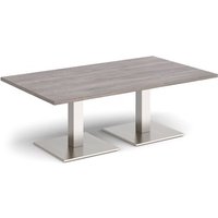 Click to view product details and reviews for Brescia Rectangular Coffee Table With Flat Square Brushed Steel Bases 1400mm X 800mm Grey Oak. Click to view product details and reviews for Brescia Rectangular Coffee Table With Flat Square Brushed Steel Bases 1400mm X 800mm Grey Oak.
