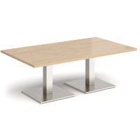 Click to view product details and reviews for Brescia Rectangular Coffee Table With Flat Square Brushed Steel Bases 1400mm X 800mm Kendal Oak. Click to view product details and reviews for Brescia Rectangular Coffee Table With Flat Square Brushed Steel Bases 1400mm X 800mm Kendal Oak.