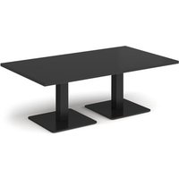 Click to view product details and reviews for Brescia Rectangular Coffee Table With Flat Square Black Bases 1400mm X 800mm Black. Click to view product details and reviews for Brescia Rectangular Coffee Table With Flat Square Black Bases 1400mm X 800mm Black.