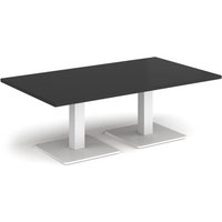Click to view product details and reviews for Brescia Rectangular Coffee Table With Flat Square White Bases 1400mm X 800mm Black. Click to view product details and reviews for Brescia Rectangular Coffee Table With Flat Square White Bases 1400mm X 800mm Black.