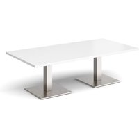 Click to view product details and reviews for Brescia Rectangular Coffee Table With Flat Square Brushed Steel Bases 1600mm X 800mm White. Click to view product details and reviews for Brescia Rectangular Coffee Table With Flat Square Brushed Steel Bases 1600mm X 800mm White.