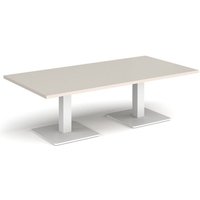 Click to view product details and reviews for Brescia Rectangular Coffee Table With Flat Square White Bases 1600mm X 800mm Light Grey. Click to view product details and reviews for Brescia Rectangular Coffee Table With Flat Square White Bases 1600mm X 800mm Light Grey.