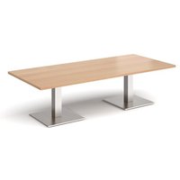Click to view product details and reviews for Brescia Rectangular Coffee Table With Flat Square Brushed Steel Bases 1800mm X 800mm Beech. Click to view product details and reviews for Brescia Rectangular Coffee Table With Flat Square Brushed Steel Bases 1800mm X 800mm Beech.