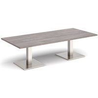 Click to view product details and reviews for Brescia Rectangular Coffee Table With Flat Square Brushed Steel Bases 1800mm X 800mm Grey Oak. Click to view product details and reviews for Brescia Rectangular Coffee Table With Flat Square Brushed Steel Bases 1800mm X 800mm Grey Oak.