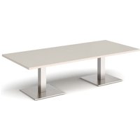Click to view product details and reviews for Brescia Rectangular Coffee Table With Flat Square Brushed Steel Bases 1800mm X 800mm Light Grey. Click to view product details and reviews for Brescia Rectangular Coffee Table With Flat Square Brushed Steel Bases 1800mm X 800mm Light Grey.