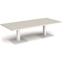 Click to view product details and reviews for Brescia Rectangular Coffee Table With Flat Square White Bases 1800mm X 800mm Light Grey. Click to view product details and reviews for Brescia Rectangular Coffee Table With Flat Square White Bases 1800mm X 800mm Light Grey.