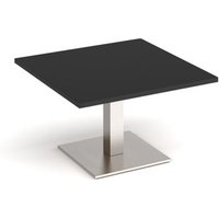 Click to view product details and reviews for Brescia Square Coffee Table With Flat Square Brushed Steel Base 800mm Black. Click to view product details and reviews for Brescia Square Coffee Table With Flat Square Brushed Steel Base 800mm Black.