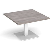 Click to view product details and reviews for Brescia Square Coffee Table With Flat Square White Base 800mm Grey Oak. Click to view product details and reviews for Brescia Square Coffee Table With Flat Square White Base 800mm Grey Oak.