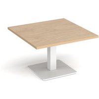 Click to view product details and reviews for Brescia Square Coffee Table With Flat Square White Base 800mm Kendal Oak. Click to view product details and reviews for Brescia Square Coffee Table With Flat Square White Base 800mm Kendal Oak.